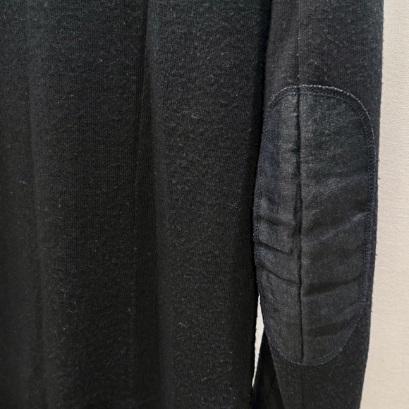 LILIBELU Navy Cardigan – Scalloped Trim, Elbow Patches & Pocket Detail - Picture 4 of 6